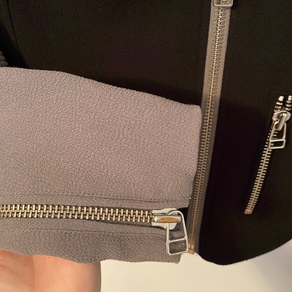 Aritzia Wilfred Montesson Moto Jacket Black and Grey Size 2 (XS) - Picture 8 of 11